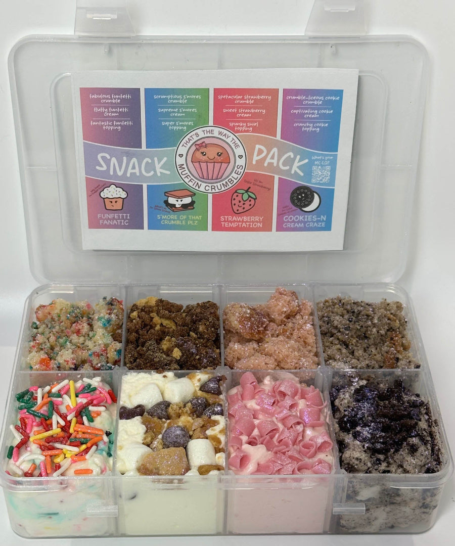 Crumble Packing Crazy for Crumble - Snack Pack – That's The Way the Muffin Crumbles